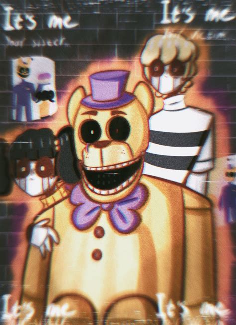 The Puppet obviously gets trapped inside of Lefty, ultimately being set free in the completion ending of FFPS, and <b>Golden Freddy's soul</b> never gets set free, as we see in the 49/20 mode cutscene from UCN. . Golden freddys soul